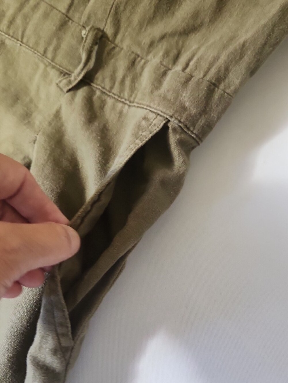 Tahari Olive Green Utility Jumpsuit - Picture 9 of 15